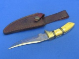 Timber Rattler Fixed Blade Knife – TR 106 – Leather sheath – 8 1/2” total length – made in Pakistan