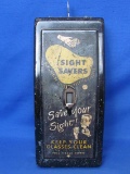 Metal Dispenser “Sight Savers” Tissues for Glasses – 11” long – Has Key