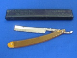 Straight Razor by the Fox Cutlery Co in a J.S. Torrence Co. Case