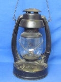 Dietz Artisan Lantern from Gamble's – Painted Black – Made in USA – 13 1/4” tall wo handle