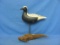 Wood Black & White Seagull – Glass Eyes ? - Dated 1995