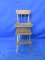 Wooden Doll Highchair 14”H x 5” x 5” - Would Make A Very Nice Display Piece For A Picture -