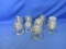 Lot Of 9 Clear Glass Insulators -