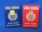 2 Vintage Sealed Decks of Gold Medal Playing Cards – Blue & Red