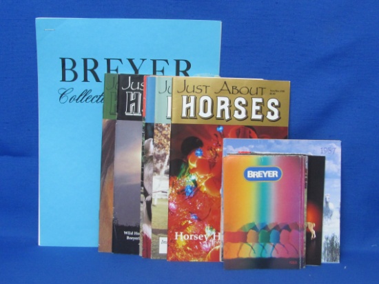 Breyer Collector's Manual – 7 “Just About Horses” Magazines & Breyer Package Inserts