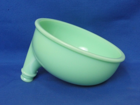 Jadite Glass Bowl – Part for a Fruit Juice Extractor – 7” in diameter – Design Patent 87228
