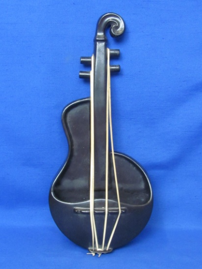 Red Wing Pottery Wall Pocket – Black Violin M-1484 – 13 1/2” long