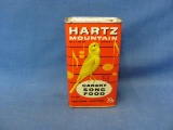 Hartz Mountain Canary Song Food Tin – Some Contents