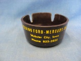 Seering Ford Mercury Dealership Plastic Ashtray – Webster City IA