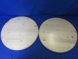 Lot Of 2 “New In Package” 1” x 18” Round Stain Grade Pine Panel – Please Consult Pictures -