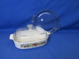 Mixed Lot – Spice Of Life Bottom A-22-B With Pyrex Lid A-12-C & Anchor Hocking 9.5” Pie Pan -