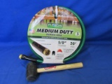 New 50' Flexon Garden Hose – Rubber Mallet -