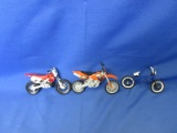 Mixed Lot Of Toy Bikes As Pictured -