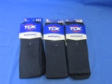 Lot Of 3 Pairs TCK Multisport Plus Socks - All Size Large & Navy -