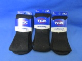 Lot Of 3 Pairs TCK Multisport Plus Socks - All Size Large & Black -