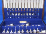 Lovely Set of Silverplate Flatware in Wood Case – Coronation by Community – Service for 12