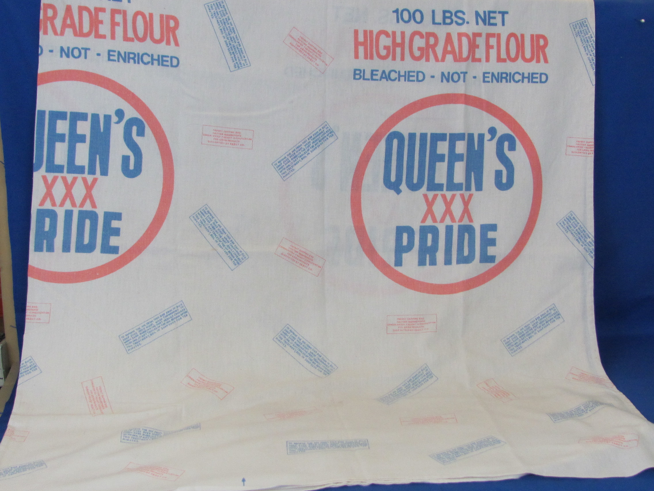 100lb Queen XXX Pride High Grade Flour Sack Table | Proxibid