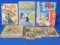 Lot Of 7 Antique Comic Books & Reading Books For Kids