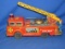 Vintage Tin Toy Fire Truck Made In Japan 13”x 3”