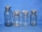 Lot Of 4 Ball Eclipse Wide Mouth Jars With Lids