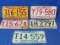12” x 6” Minnesota License Plate 1952 &1960 &1961 & 1962 Lot Of 6