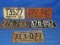 12” x 6” Minnesota License Plate 1940 &1941 & 1948 & 1951 Lot Of 5