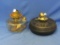 Lot Of 2 Oil Lamp Bottoms - Smaller fits in 1 of the holders previously listed