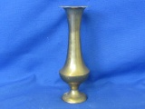 8” 2 ½” Metal Flower Vase