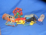 Box of Assorted Vintage Metal & Plastic Toys