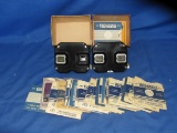 2 Sawyer's Inc View-Master Stereoscope & 41 Reels