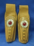 Pair of Matching Western Cap Gun Holders - 9 1/2