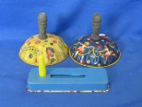 Lot Of 3 Antique Tin Toy Noisemakers