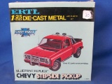 Ertl 1:25 Scale Die-Cast Metal Chevy Step-side Pickup Blueprint Replica
