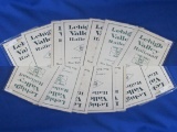 Lehigh Valley Train Schedule Lot Of 7 1950's