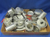Large Assortment of Aluminum Play Kitchen Items - Pots, Pans, Coffee/Tea Pots