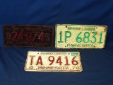 12” x 6” Minnesota License Plate 1939 &1970 Lot Of 4