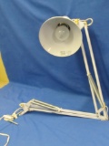 White adjustable Drafting Lamp 33” Arm (fully extended)