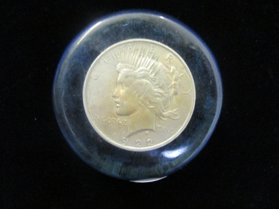 1922 Error Peace Dollar- Sliver Doller Coin with Display Case