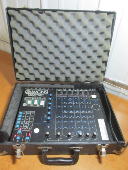Simmons SDS9 Electronic Drums In Case As Pictured Tested And Works -