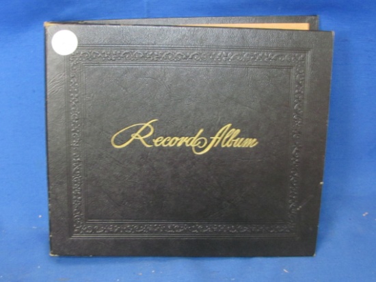 Record Album Book With 10 Vinyl Records 45rpm