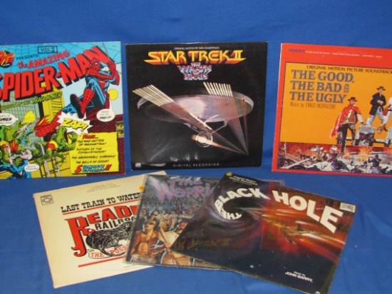 Lot of 6 Movies & Marvel Soundtrack Vinyle Records (Good Condition)