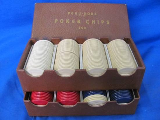 Peau-Doux Poker Chips 200 Count In Original Box