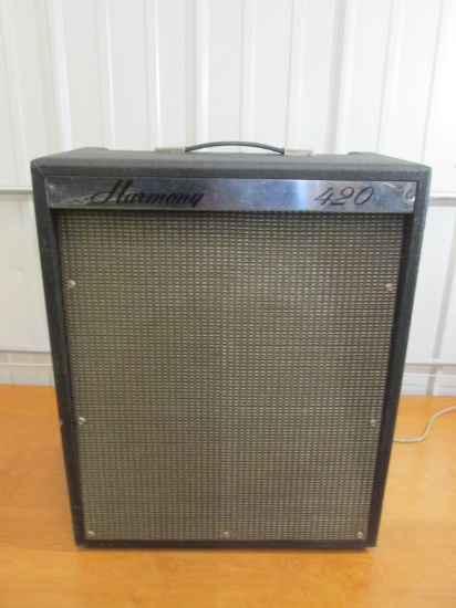 Rare 1965 Harmony 420 Amp – Unable To Test Tubes Look Blown As Pictured -