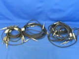 Lot Of Instrument Cables ¼” - Assorted Lengths All Are Previously Used Quality Good Condition -