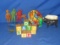 Box Of Plastic Molded Toy Animals/Soldiers/Indians/Planes