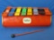 Tudor Xylophone – Colorful Metal – 12 1/4” long – Has Mallet – Sounds very nice