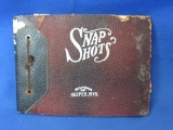 5” x 7” Leather Snap Shots Small Scrap Book Souvenir Of Casper Wyo