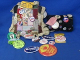 Bag Of Assorted Shirt Button Pins - Pinbacks -