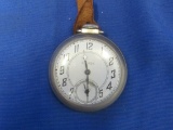 Vintage Sturdy Wind Up Pocket Watch (Works)