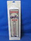 17” x 5” New In Box Harley Davidson Freedom Rider Thermometer